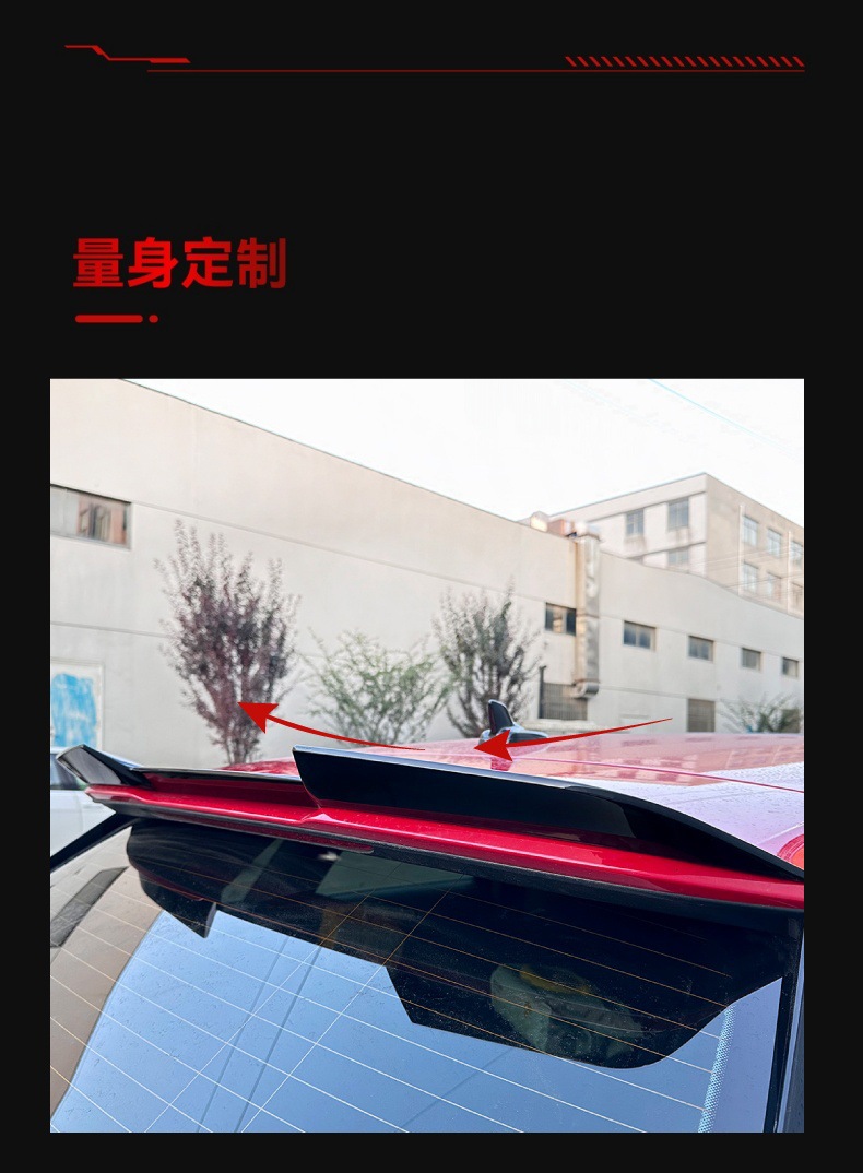 Applicable to 2020 Audi A3 8Y Hatchback Blade Top Wing Tail Rear Wing Fixed Wing Cross-border Modified Parts