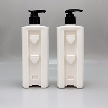 批发400ml挂壁塑料瓶酒店卫生间沐浴露包材洗手液按压瓶子代加工