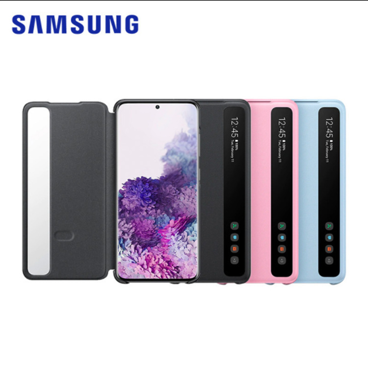 For Samsung S20Ultra Mirror Smart Window Protective Shell S20 Mirror Protective Cover S20 Mobile Phone Case