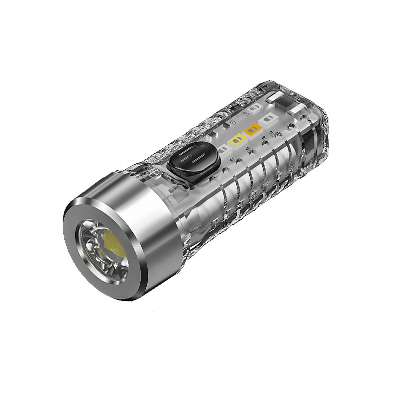 Mini linterna transfronteriza nueva lámpara de llavero USB al aire libre doméstica luz nocturna portátil mini linterna de luz fuerte