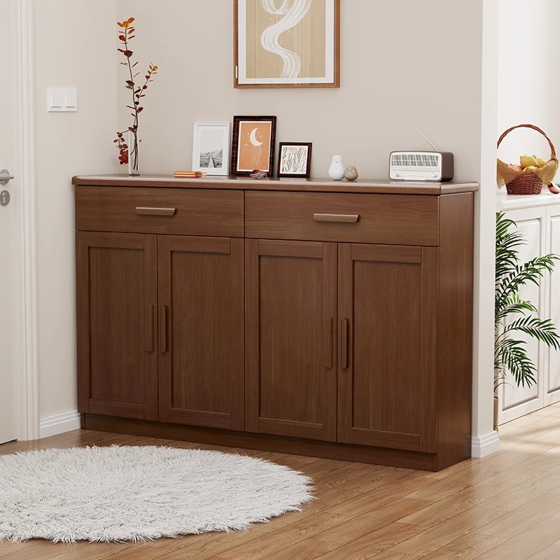 Nordic Solid Wood Shoe Cabinet, Light Luxury and Simple Two, Three or Four Doors, Entrance Door, Wall Cabinet, Living Room Partition, Entrance Cabinet