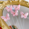 New product pearl ribbon butterfly and Huaya cake decorate the Qixi Valentine's Day love acrylic account