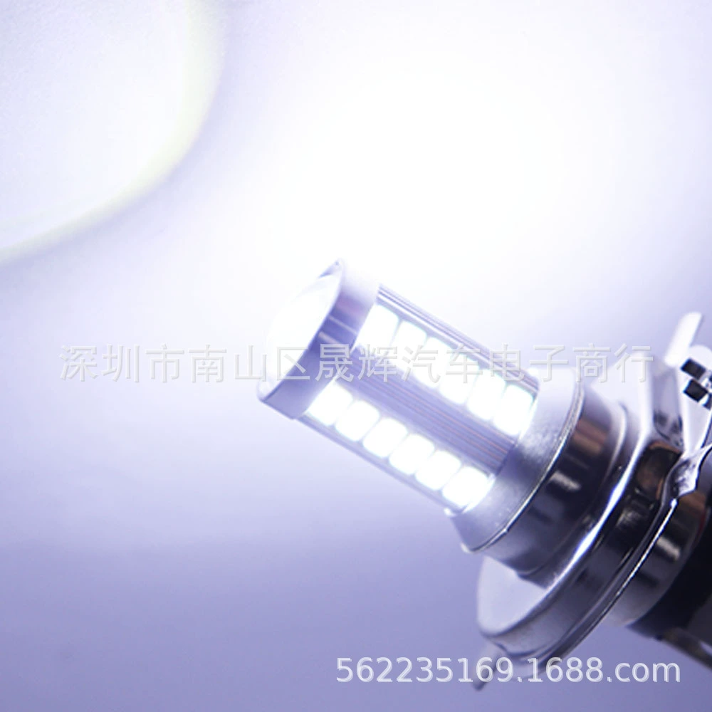 Литой фонарь противотуманный на автомобиль H4 33smd, светлый противотуманный фонарь, передний свет мотоциклетной светодиодной фары