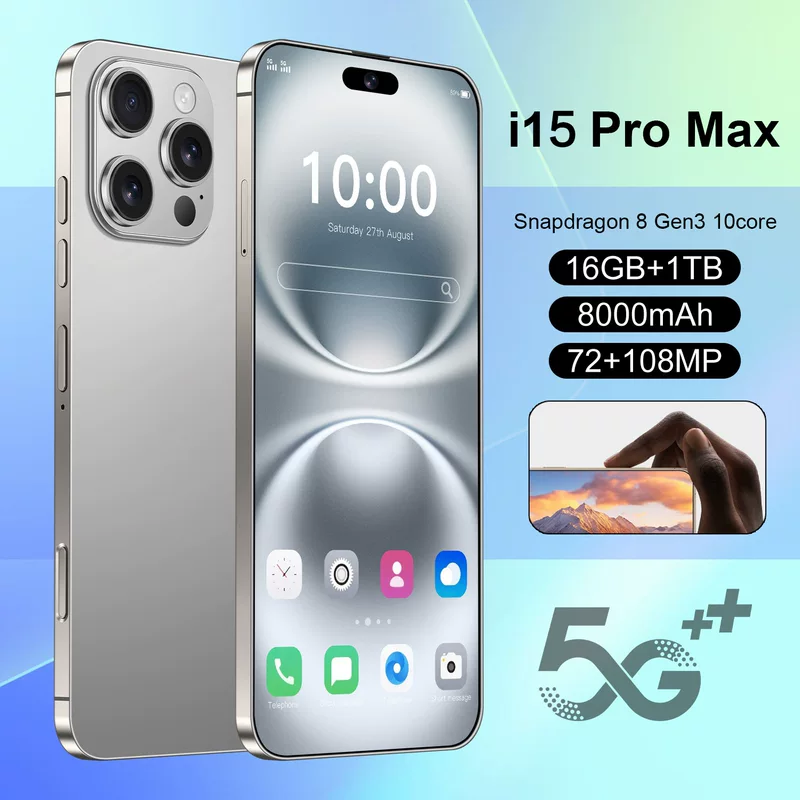 (Граница торговли), смартфон, intel core i15, 15promax, 16gb, Android, 6.8 дюйма