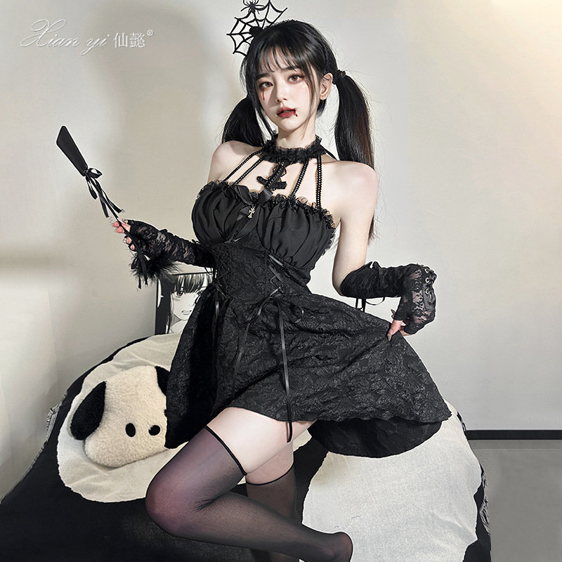 Xianyi Sexy Lingerie Halloween Costume Dark Sexy Hot Girl Uniform Temptation Pure Desire Lolita Suit 670