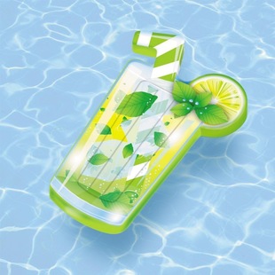 Cross-Border Customized Fruit Floating Lemon Floating Bed Inflatable Cup Inflatable Water Floating Chair Adult Water Supplies