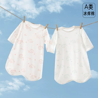 婴儿连体衣超薄纯棉男女宝宝夏季薄款睡袋空调服新生儿婴幼儿睡裙
