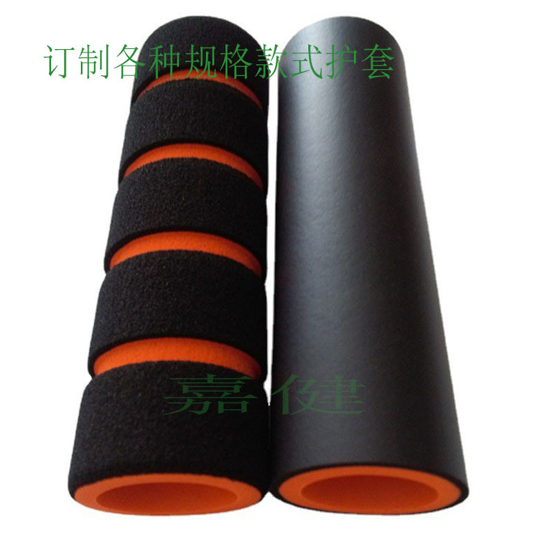 生产羽毛球拍海绵把手 双色nbr发泡管手柄把套 光面橡塑泡棉套管