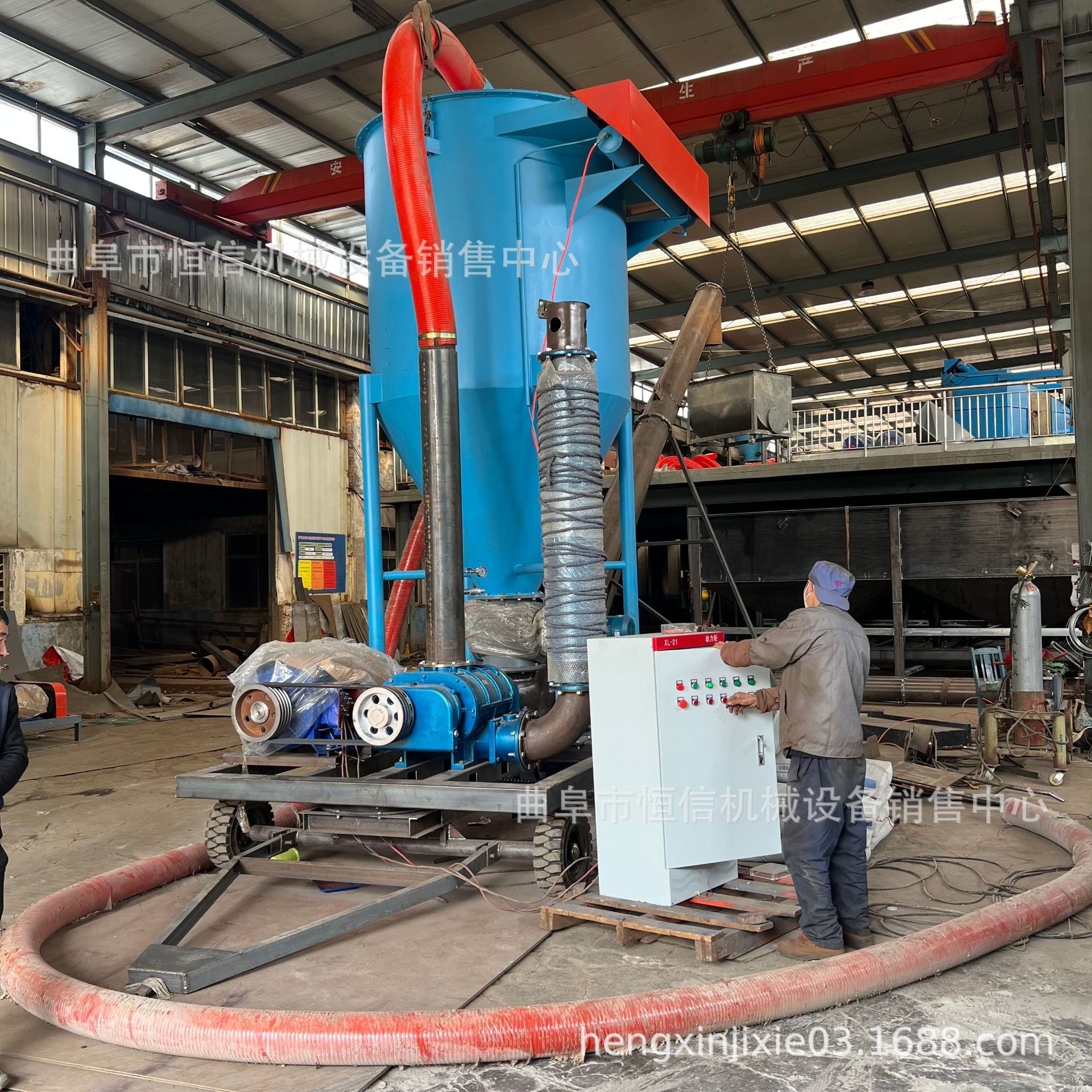 码头水泥灰气力吸灰机zcjb 石灰石粉出入库气力抽灰机 恒信直供