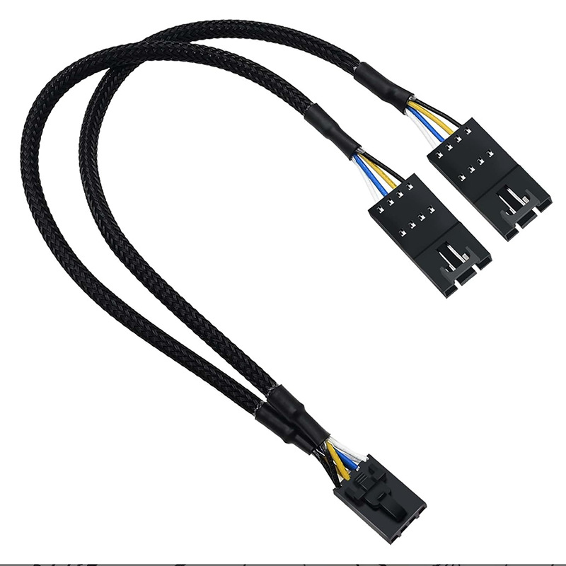 Fan RGB Splitter for Corsair RGB Hub 4-pin 1-to-2 20cm