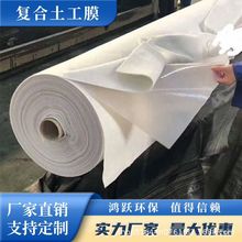 厂家直销路基防渗土工布防水复合土工膜两布一膜pe膜hdpe聚乙烯膜