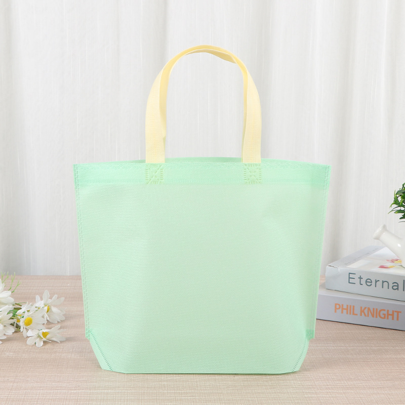 Bolsas de tela no tejida en blanco en stock, bolsas de tela no tejida portátiles, bolsas de prenda, logotipo de impresión image 8
