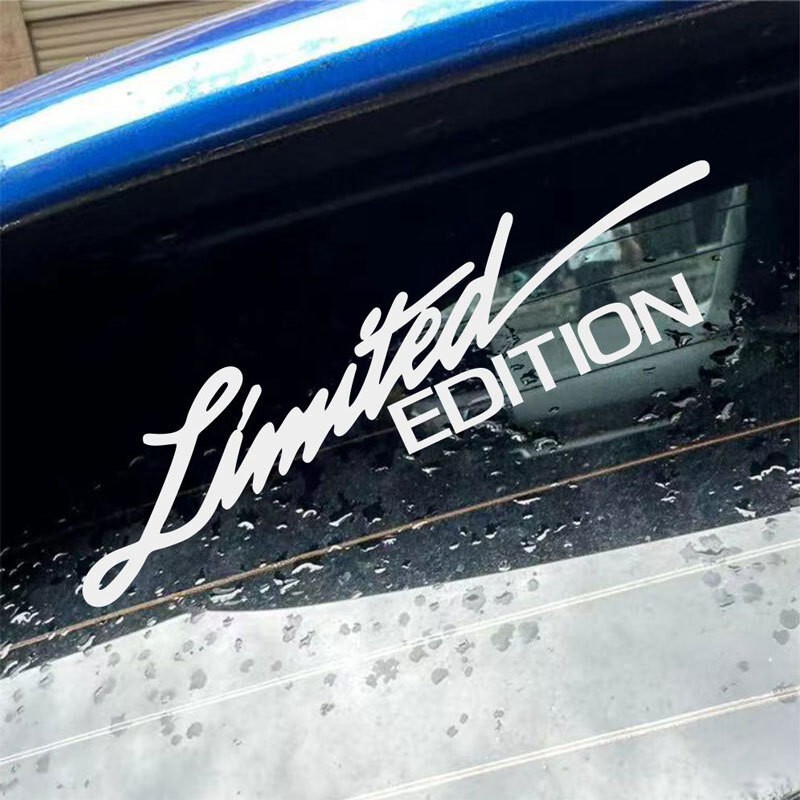 外贸汽车LIMITED EDITION 镭射反光贴电动摩托车英文字母贴装饰贴|undefined