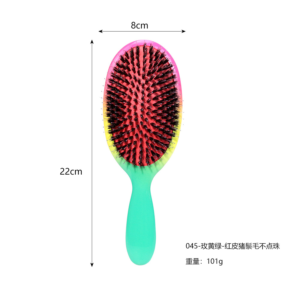 peine de cabello de cerdo aire pein redondo para niñas cuidado del cabello casero peine de cabello masaje de cabeza airbag peine al por mayor