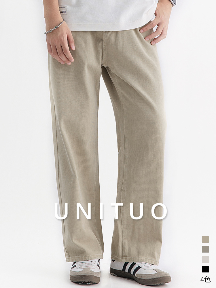 Casual estilo americano vintage algodón herramientas de piernas de cocina de cocina para hombres otoño invierno 2026 nuevo estilo japonés pantalones largos sueltos para hombres