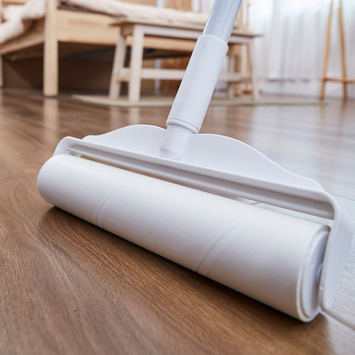 Household lint stick retractable roller dust removal paper long handle tear-off dust removal paper lint picker washable P