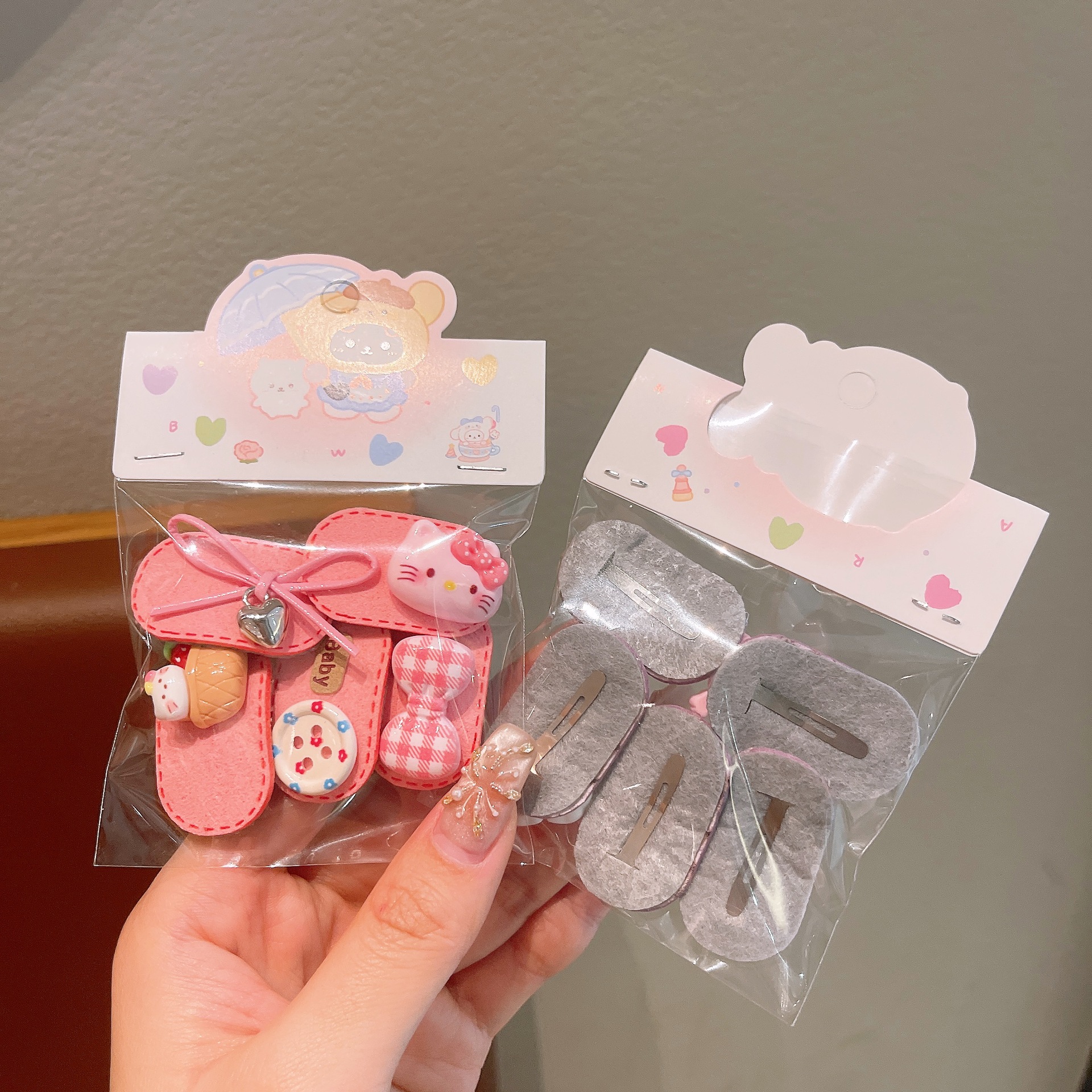 Tejido coreano para niños cabello arco adorable adornamiento de cabello para niños niñas tarjeta de cabello BB clips baby towel