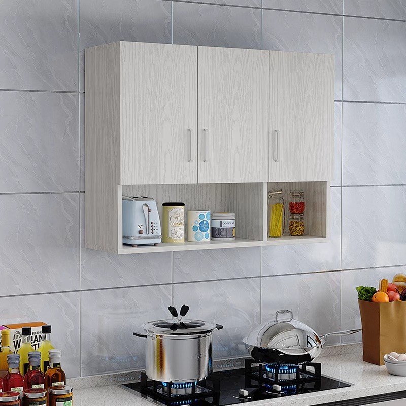Comercio exterior personalizado cocina armario de almacenamiento en la pared armario de almacenamiento balcón estante de baño armario de pared