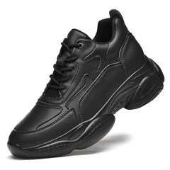 Men's shoes, invisible 8CM inner height increase, new trendy shoes, white shoes, thick soles, high heels, dad shoes, sports and casual shoes for men