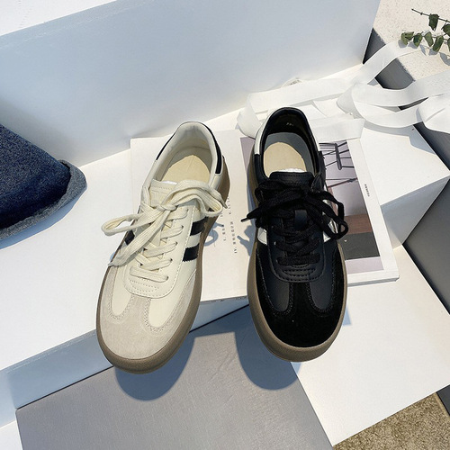 Platform Sneakers Women's 2024 Spring New Style Ins Trendy European Style Casual Sports All-match Student Board Shoes