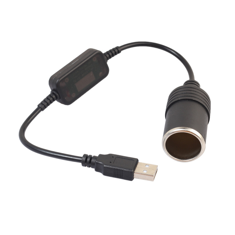 ドライブレコーダ電源コードUSB回転シガレット本体USB5V回転12V昇圧電源ケーブル|undefined