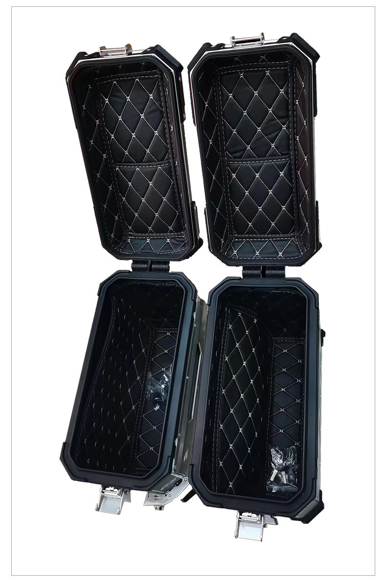 Aluminum Alloy Quick-Release Large-Capacity Side Boxes, Waterproof Motorcycle Luggage Boxes, Electric Motorcycle Tail Boxes, Storage Boxes, Trunk Boxes