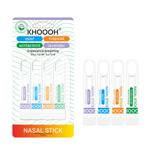All English packaging single hook refreshing 4 pack nose through cool and refreshing nose suction energy bar to prevent drowsness