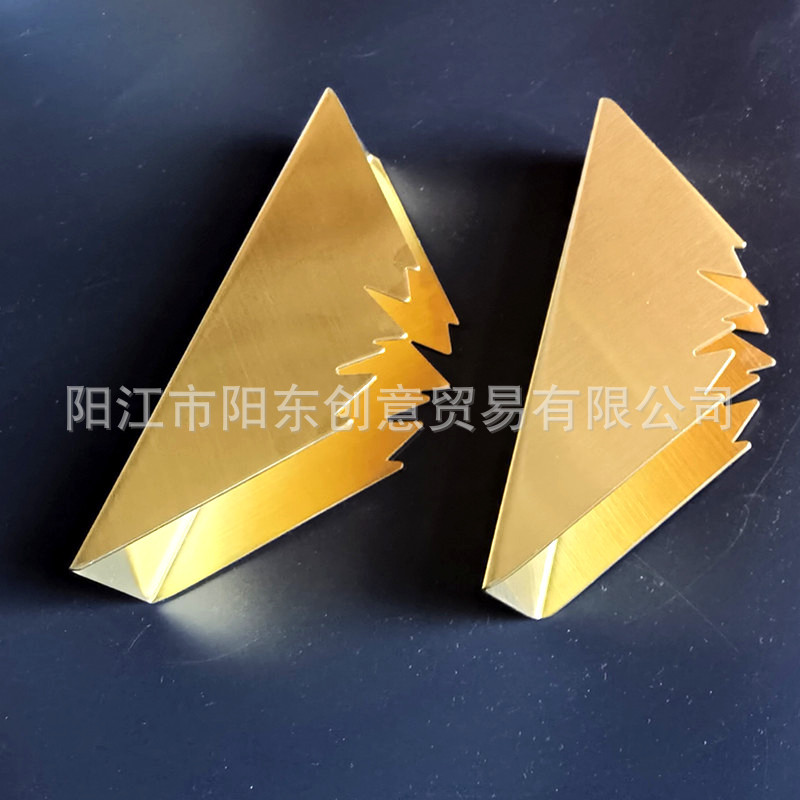 金色不锈钢餐厅方巾纸座立式纸巾夹欧式简约创意茶餐厅酒店