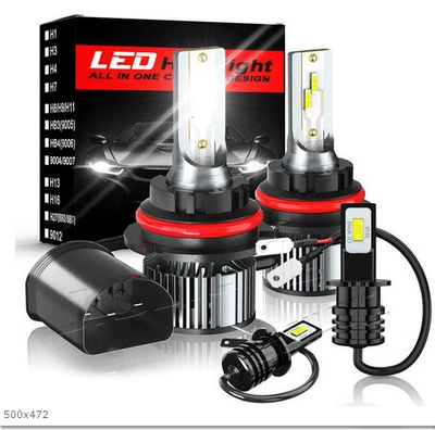 Ön faralar Headlight Set, Front Headlights - f3-1860-9007-2-pieces-fog-lamp-h3-2-pieces