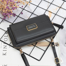 小包包女2025新款甜美流苏手机包手拿纯色单肩斜挎包多卡位零钱袋