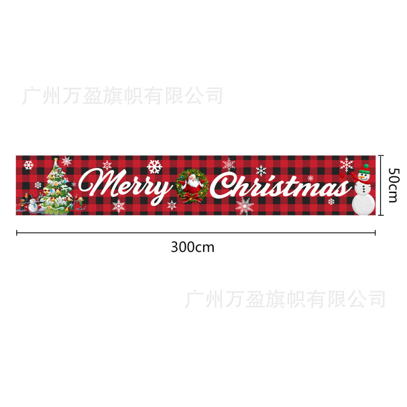 2025年越境新作クリスマスバナー、お祭りムードを高める装飾、赤いサンタクロース、庭やパーティー用の吊り下げ旗|undefined