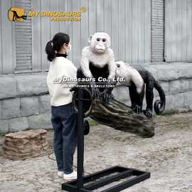 电动仿真猴子动物模型定制 主题乐园装饰 动物园场景互动装置