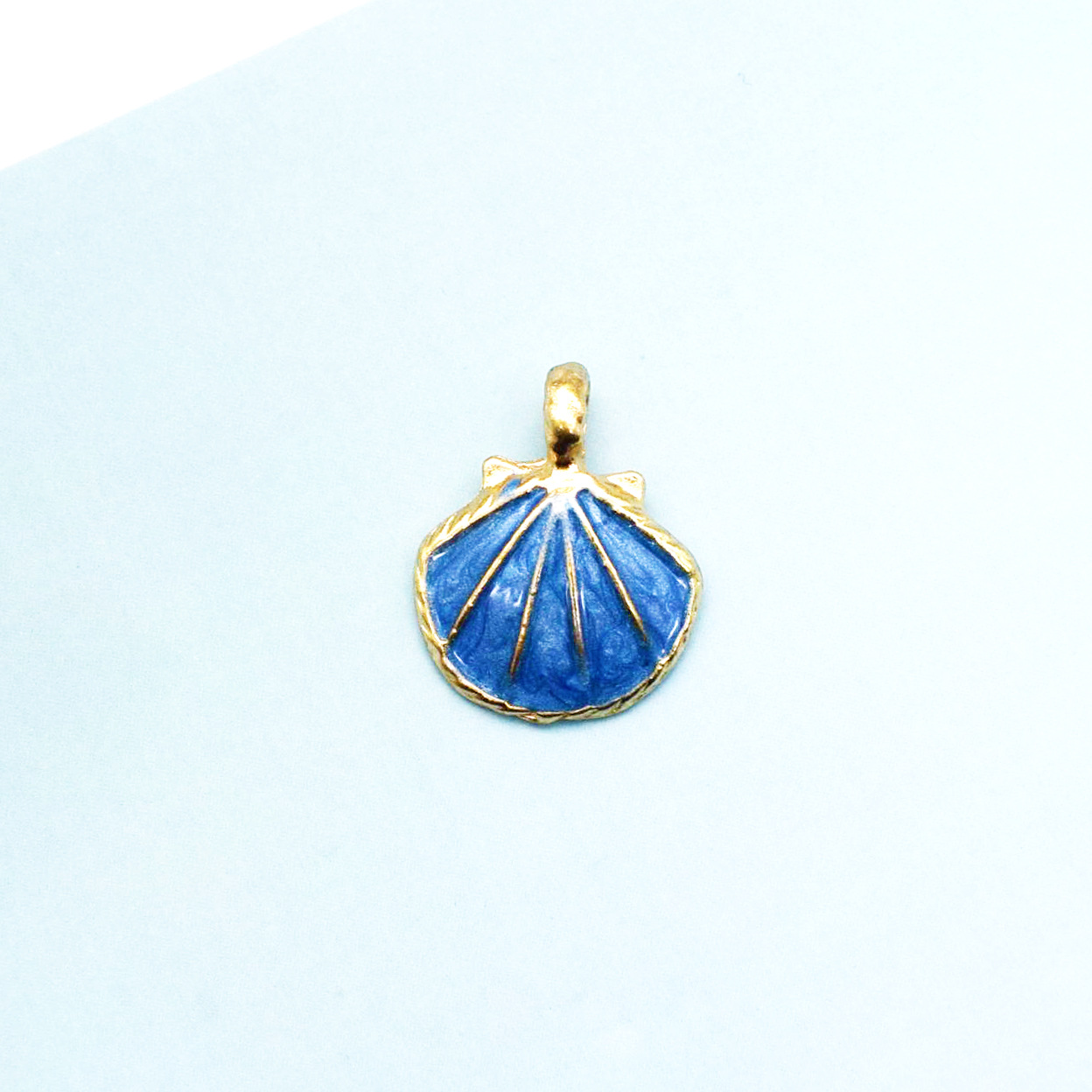 50g Weight Charms, Jewelry Accessories Classification 10 PCS/Package Quantity Alloy Material Shell Pattern Enamel Design Simple Style Style 10 PCS/Package Alloy Shell 8