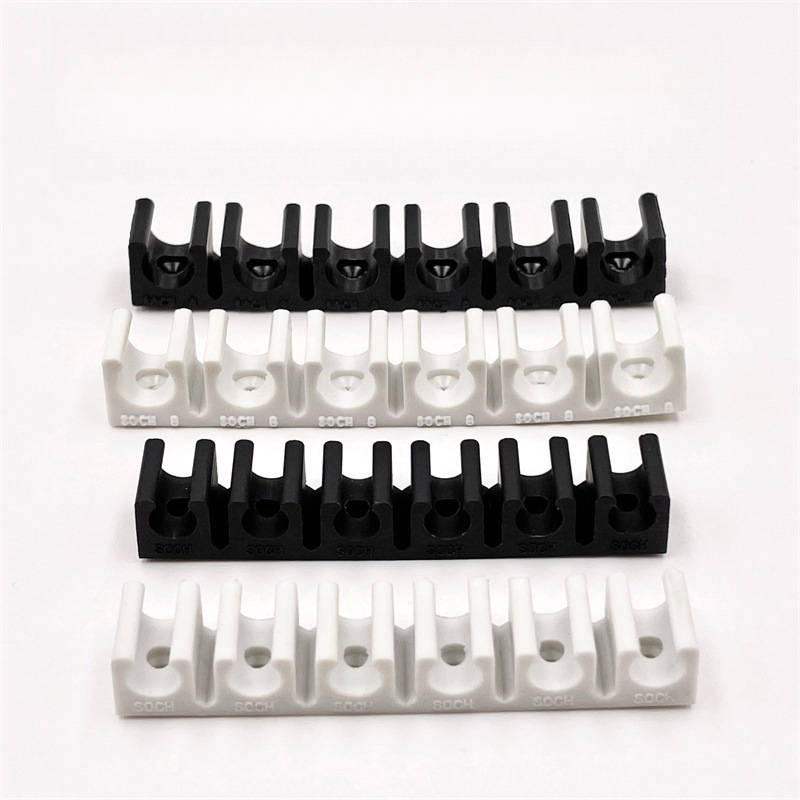 气管固定夹多管卡座管座PU管卡PVC卡扣U型管夹 TM-D6/8/10/12mm