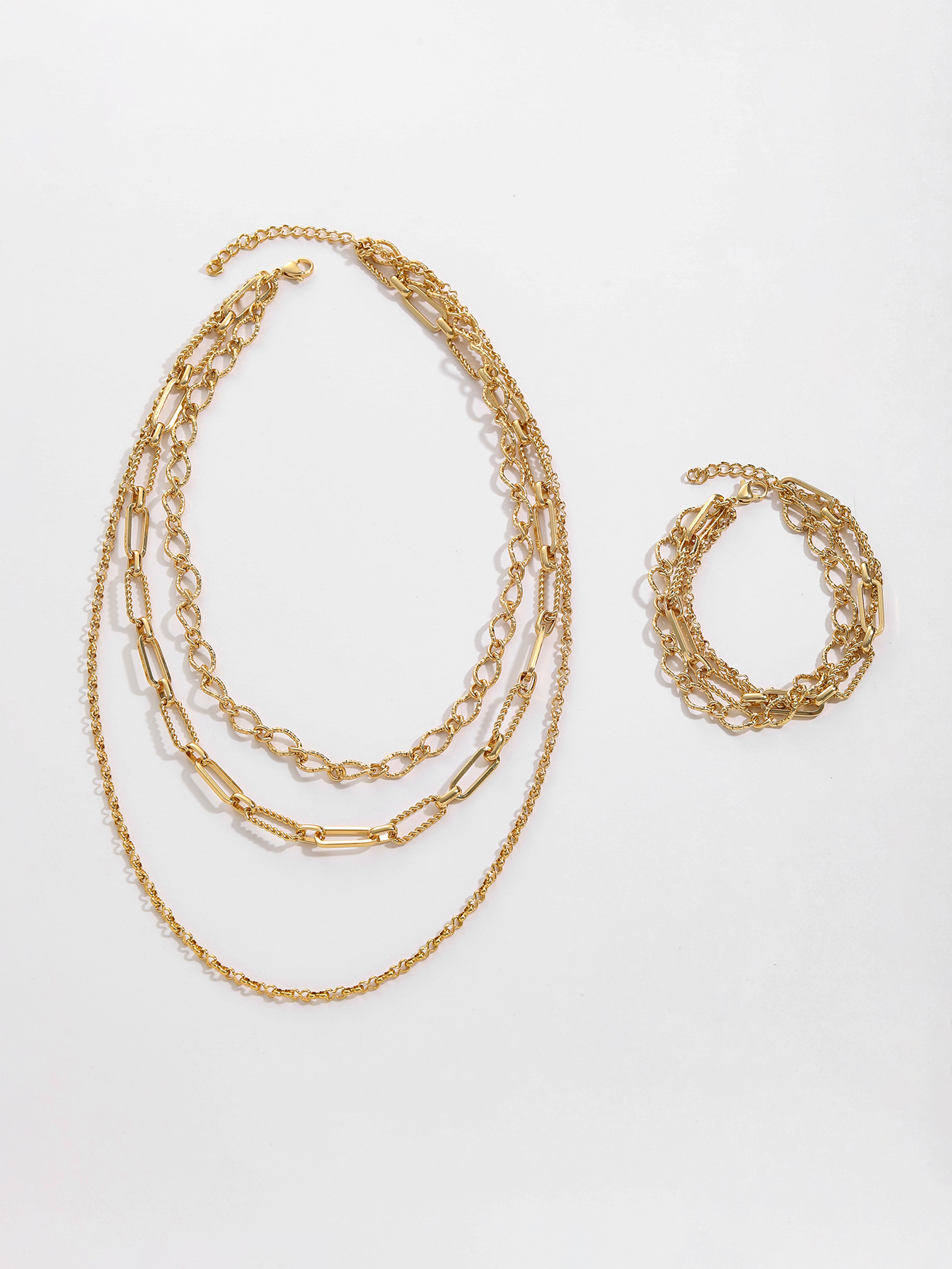 Joyería Al Por Mayor Estilo Moderno Estilo Clásico Geométrico Color Sólido Acero Inoxidable 304 Enchapado Conjuntos De Joyas De Acero Inoxidable display picture 5