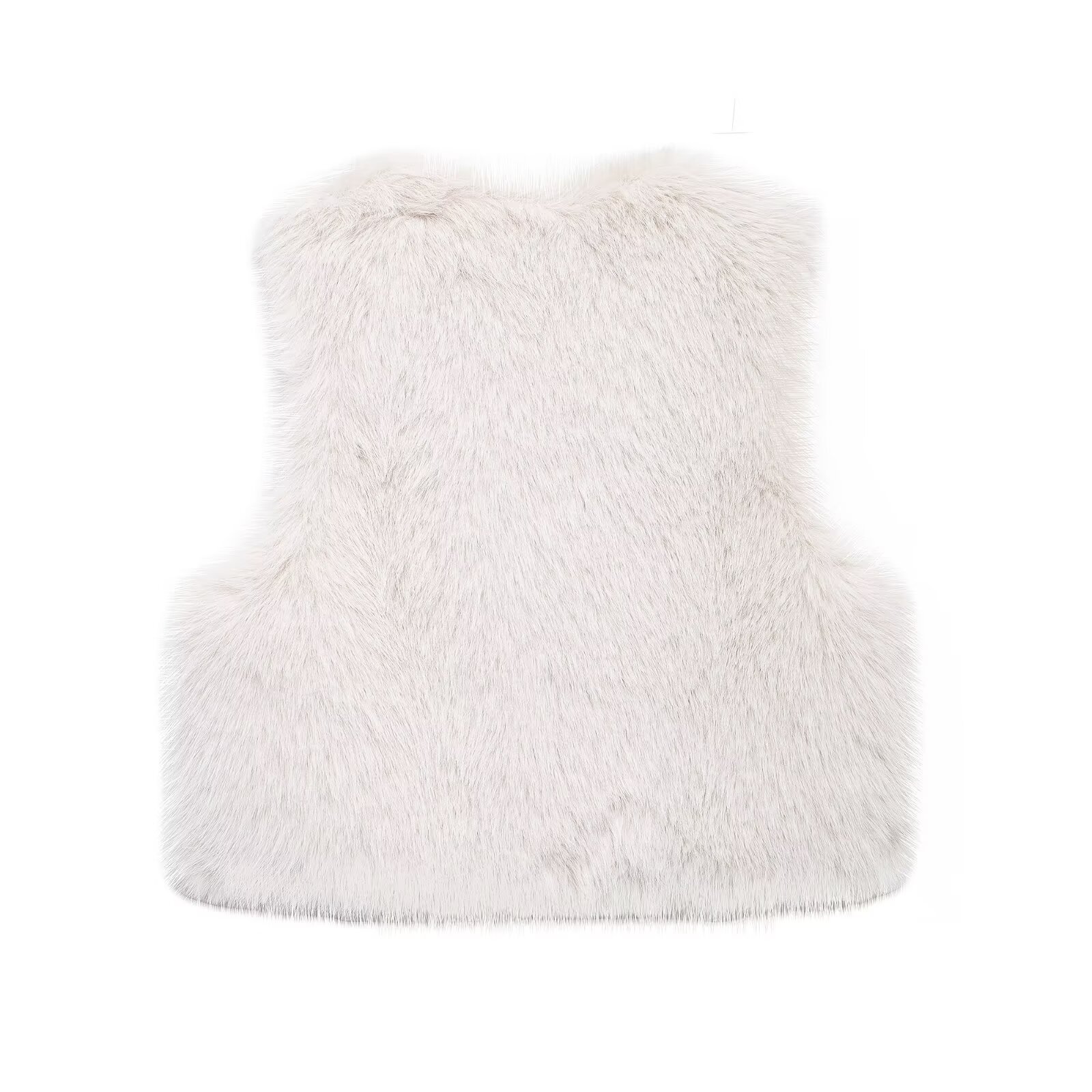 Damenbekleidung 2024 Herbst und Winter neue Mode Pelzeffekt kurze Weste_voghion.com