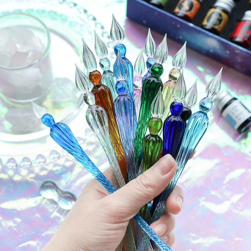 Glass starry sky, gift box, set, gift pen for elementary school students, gradient
