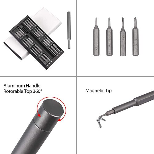 63-in-1 screwdriver set glasses mobile phone computer repair tool multi-function precision manual screwdriver bit