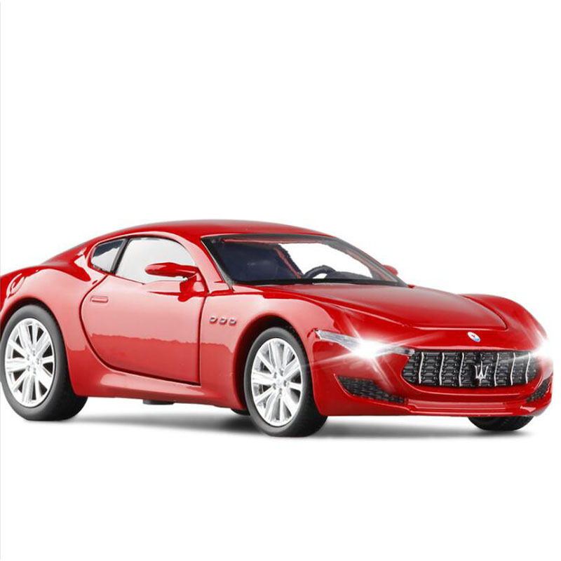 JKM1/32 Masarati Alfieri alloy car model concept car acousto-optic pull back four-way boy model toy JKM1/32 Masarati Alfieri alloy car model concept car acousto-optic pull back four-way boy model toy