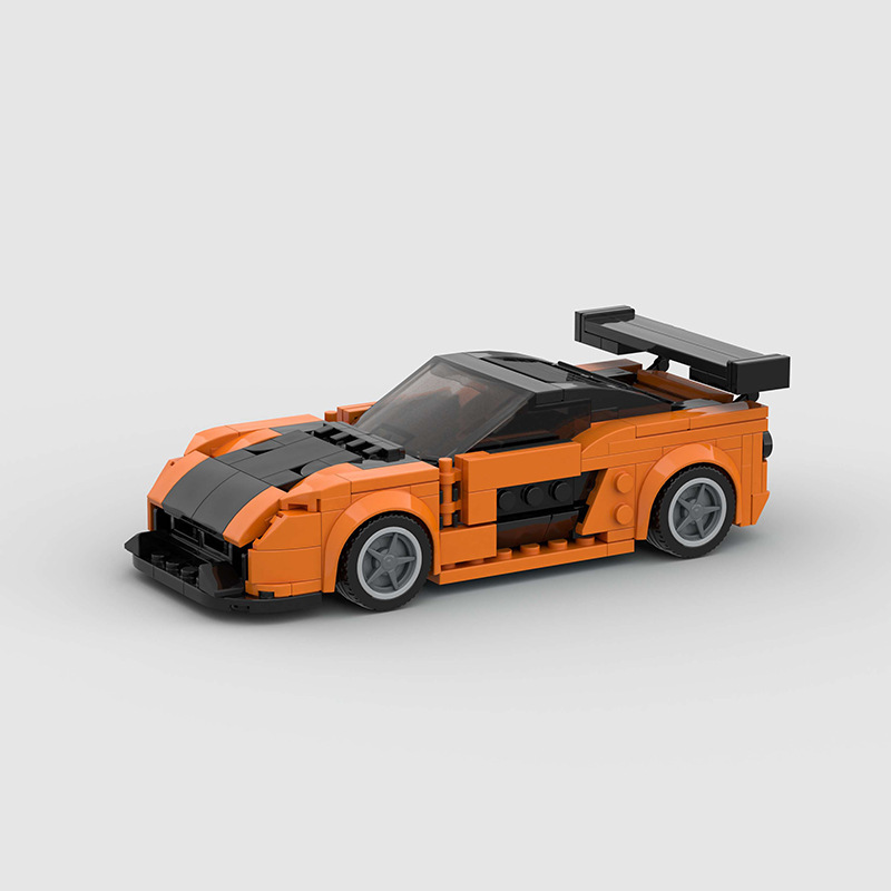 Compatible with Lego small particle rx7 sports car moc educational assembled Diy children's building block toys cross-border wholesale