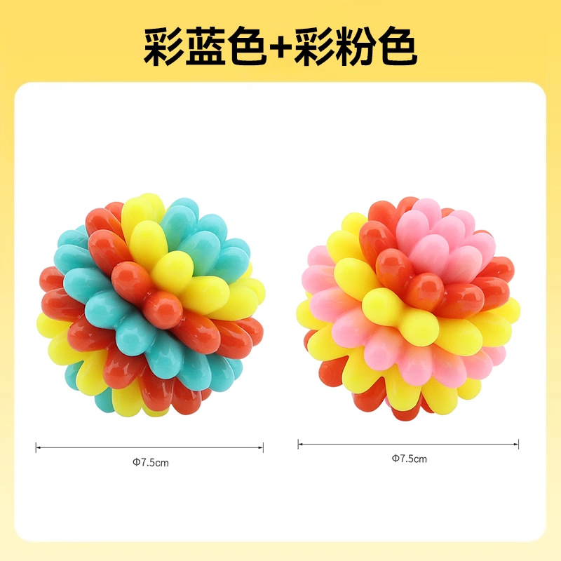 Nuevo color transfronterizo muelas de dientes limpiadores de dientes juguetes resistentes a la mordida bola de entrenamiento de perros para acompañar a perros grandes juguetes de mascotas image 8