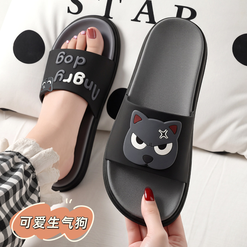 Slippers women's summer indoor soft bottom home home bathroom bath non-slip cartoon cute slippers men's wholesale