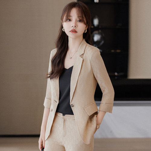 Suit suit for women in spring, thin, high-end, street-level professional wear, temperament, goddess style, foreign style, fashionable internet celebrity suit