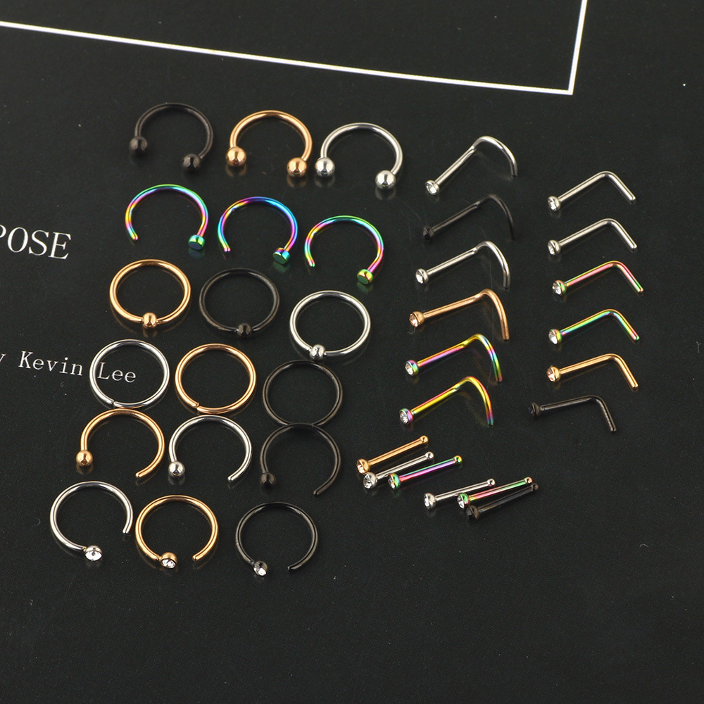 Labret piercing jewelry detail image