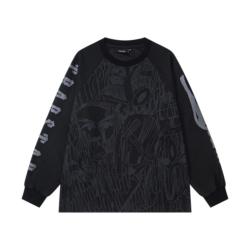 新作入荷 クロスボーダー貿易 Trapstar 高画質プリント 半袖ショートパンツセット 長袖|undefined