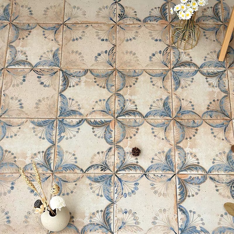 Retro Old Blue Pattern Small Tiles 200X200 Kitchen Bathroom Bathroom Floor Tiles B&B Entrance Tiles Retro Old Blue Pattern Small Tiles 200X200 Kitchen Bathroom Bathroom Floor Tiles B&B Entrance Tiles