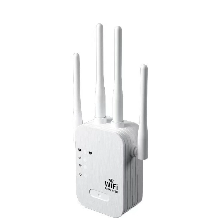 Усилитель сигнала WiFi 4-антенный, 300 м, двойной порт, режим AP/ретранслятор, крепкие внешние антенны