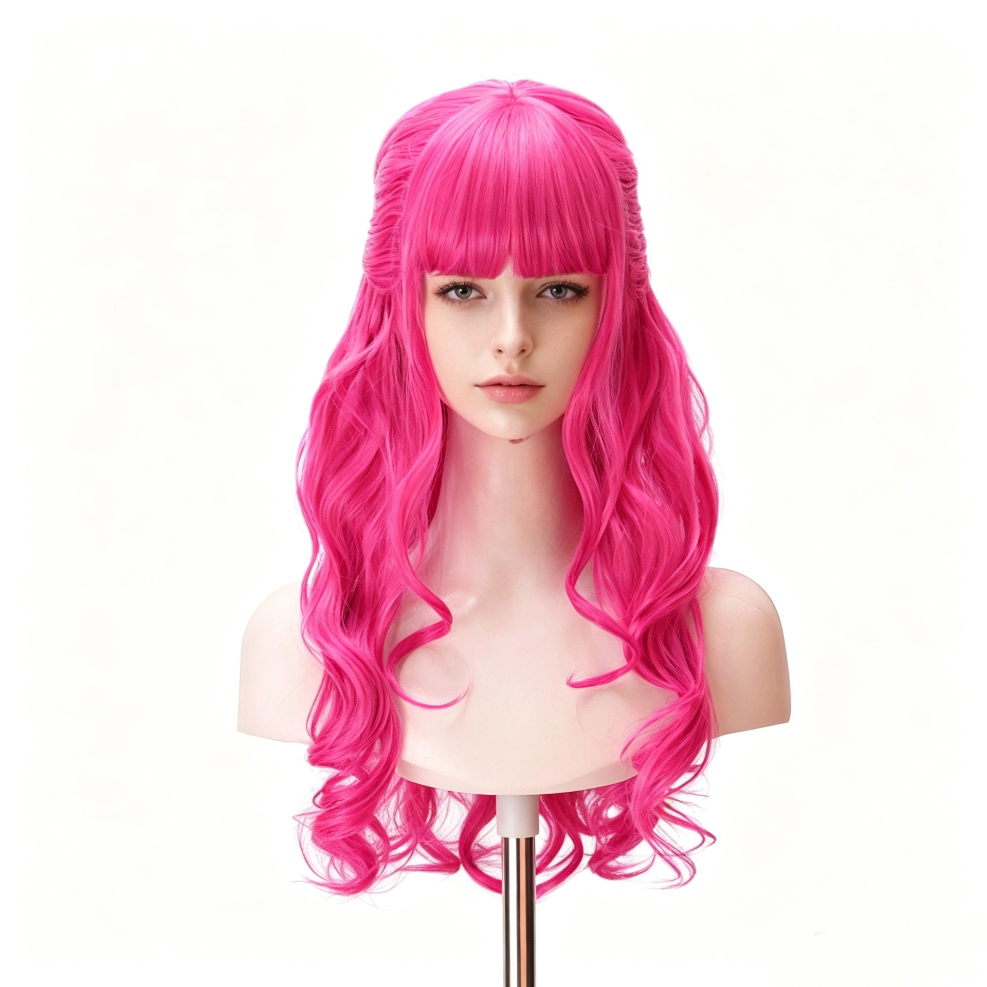 Halloween Descendants 5 Starlight Heir Pink Long Curly Hair Halloween Cosplay Wig 2026 New Arrival In Stock