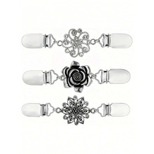 I 45067 Diamond retro sweater shawl clips ���긴��ë�������
