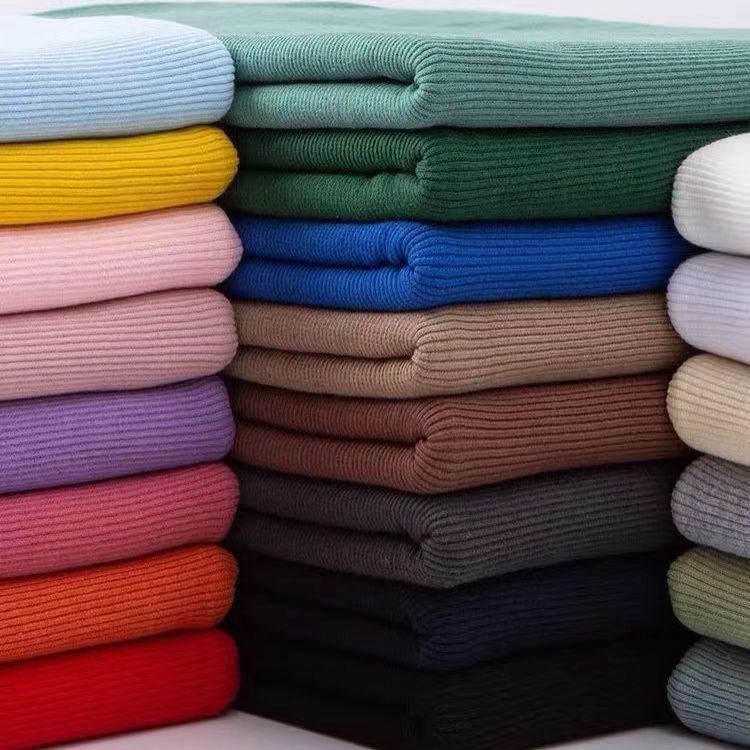 灯芯绒布料丝绒细条纹纯色加厚柔软沙发套复古卫衣夹克服装面料
